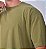 Camiseta Oversized Masculina Estonada Malha Oliva - Imagem 4