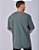 Camiseta Oversized Masculina Estonada Malha Musgo - Imagem 2
