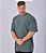 Camiseta Oversized Masculina Estonada Malha Musgo - Imagem 4