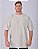 Camiseta Oversized Masculina Estonada Malha Off White - Imagem 1
