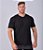 Camiseta Gola V Masculina Algodão Elastano Preta - Imagem 1
