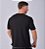 Camiseta Gola V Masculina Algodão Elastano Preta - Imagem 5