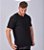 Camiseta Gola V Masculina Algodão Elastano Preta - Imagem 3