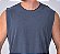 Regata Machão Masculina Estonada Corte a Fio Azul Jeans - Imagem 2