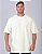 Camiseta Oversized Masculina Pré-Encolhida Malha Marfim - Imagem 1