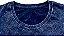 Camiseta Feminina Marmorizada lisa Algodão Marinho - Imagem 2