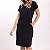 Vestido Curto Camisetão Amaciado M/Malha Preta - Imagem 2