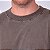 Camiseta Oversized Masculina Estonada Malha Marrom - Imagem 2