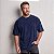 Camiseta Oversized Masculina Marmorizada Marinho - Imagem 1