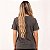 Camiseta Feminina Gola V Estonada Chumbo em algodão penteado 30.1 - Imagem 3