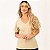 Camiseta Feminina Gola V Estonada Palha em Algodão Penteado 30.1 - Imagem 1