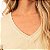 Camiseta Feminina Gola V Estonada Palha em Algodão Penteado 30.1 - Imagem 2