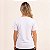 Camiseta Feminina Gola V Branca em Algodão Penteado 30.1 - Imagem 3