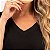 Camiseta Feminina Gola V Preta em Algodão Penteado 30.1 - Imagem 2