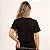 Camiseta Feminina Gola V Preta em Algodão Penteado 30.1 - Imagem 3