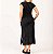Vestido Midi Manga Japonesa Marmorizado M/Malha Algodão Preto - Imagem 3