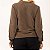Blusa Feminina de Moletom Estonado Algodão Marrom - Imagem 3