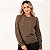 Blusa Feminina de Moletom Estonado Algodão Marrom - Imagem 1