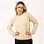 Blusa Feminina de Moletom Estonado Algodão Palha - Imagem 1