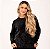 Blusa Feminina de Moletom Marmorizado Algodão Preto - Imagem 1