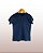 Camiseta Infantil Pré-Encolhida Lisa Algodão Marinho - Imagem 2
