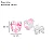 Brinco Prata Zircônia Coração Rosa 5x5mm - Imagem 3