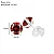 Brinco Prata Zircônia Redonda Rubi 4mm - Imagem 3