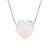 Colar Prata V12 Coração Madrepérola 8mm - Imagem 1