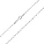 Corrente Prata Elo Português 2mm 18cm - Imagem 1