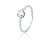 Anel Solitário Galeria Redondo Zircônia Branca 5mm Aro 16 - Imagem 1