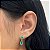 Brinco Galeria 2 Redondo 5mm (3) e Gota 5x7mm Cristal Color - Verde Claro - Imagem 2