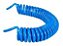 Tubo PU espiral 12 MM  5 metros Azul - Imagem 1