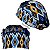 Touca Cirúrgica Feminina, Ikat Oriental, Coleção Étnica, Com Elástico - Imagem 1