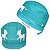 Gorro Cirúrgico, Gatinhos e Fios de Lã, Verde Água - Imagem 1