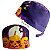 Gorro Cirúrgico, Halloween, Abóboras, Lua Cheia, Roxo - Imagem 1