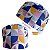 Gorro Cirúrgico, Mosaico Memphis com Olhos, Artes, Branco Quadrados - Imagem 1
