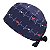 Gorro Cirúrgico, ECG, Corações Vermelhos, Azul - Imagem 3