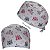 Gorro Cirúrgico, Gatinhos Felizes, Coração, Patas, Rosa, Cinza, Branco - Imagem 1