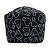 Gorro Cirúrgico Odontológico, Dentes Pretos Contorno Branco, Preto. - Imagem 2