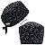 Gorro Cirúrgico Odontológico, Dentes Pretos Contorno Branco, Preto. - Imagem 5