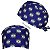 Gorro Cirúrgico, Olhos Azuis e Cílios Dourados,  Azul - Imagem 1
