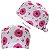 Gorro Cirúrgico, Gérbera rosa, Flor, Branco - Imagem 1