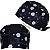 Gorro Cirúrgico, ECG Universo, Haxágonos , Cruz, Preto - Imagem 1
