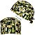 Gorro Cirúrgico, Camuflado Quadrado Pixelado, Tons de Verde - Imagem 1