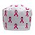 Gorro Unissex, Outubro Rosa, Laços Rosa Pink, Branco - Imagem 2