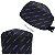 Gorro Cirúrgico, Seringas traços Azuis, Preto - Imagem 1