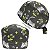 Gorro Cirúrgico, Gatinhos, Flores, Verde - Imagem 1