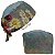 Gorro Cirúrgico, Pintura em Tela, Flores coloridas, Verde Manchado - Imagem 5