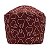 Gorro Cirúrgico Odontológico, Dentes Bordô, Contorno Branco, Bordô - Imagem 2