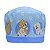 Gorro Cirúrgico, Cachorrinhos, Círculos azuis, patinhas, Azul - Imagem 2